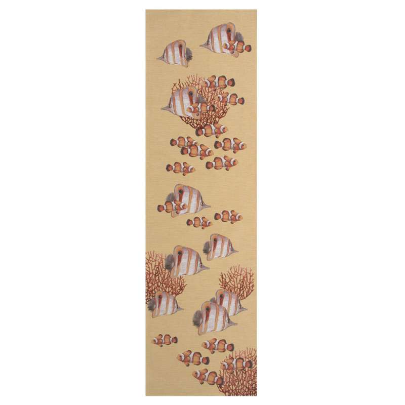 Exotic Fish Yellow  Tapestry Table Linen