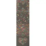 Butterflies Dark French Table Mat - 19 in. x 71 in. Cotton by Charlotte Home Furnishings