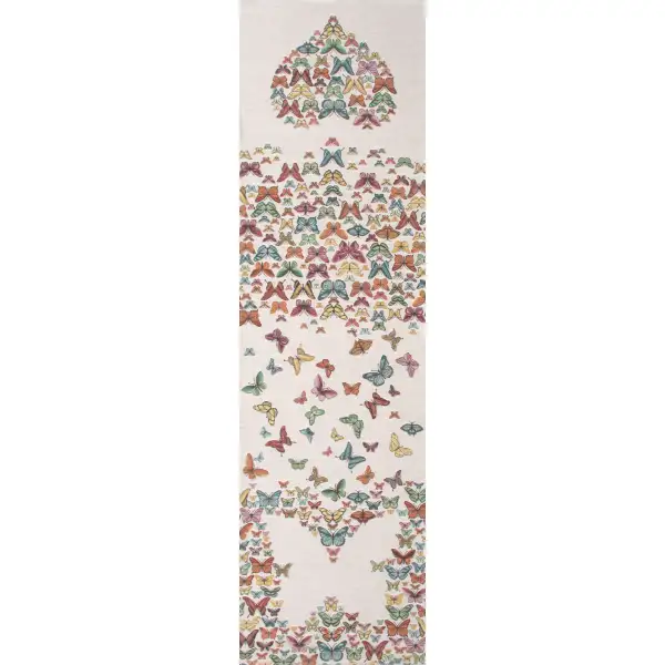 Butterflies White French Table Mat