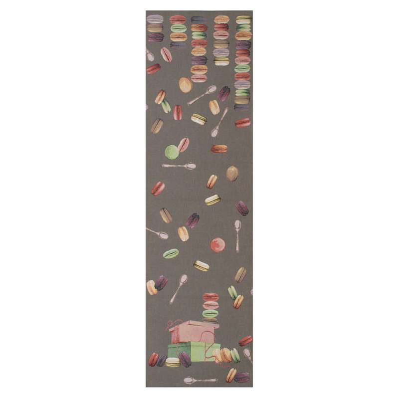 Macaroons Grey  French Tapestry Table Runner