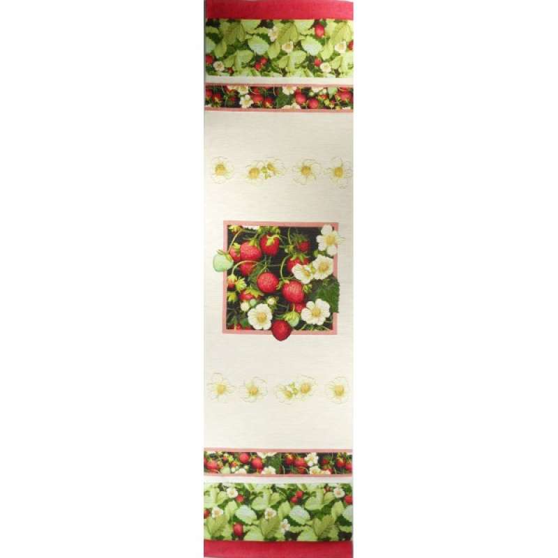 Strawberries French Tapestry Table Runner