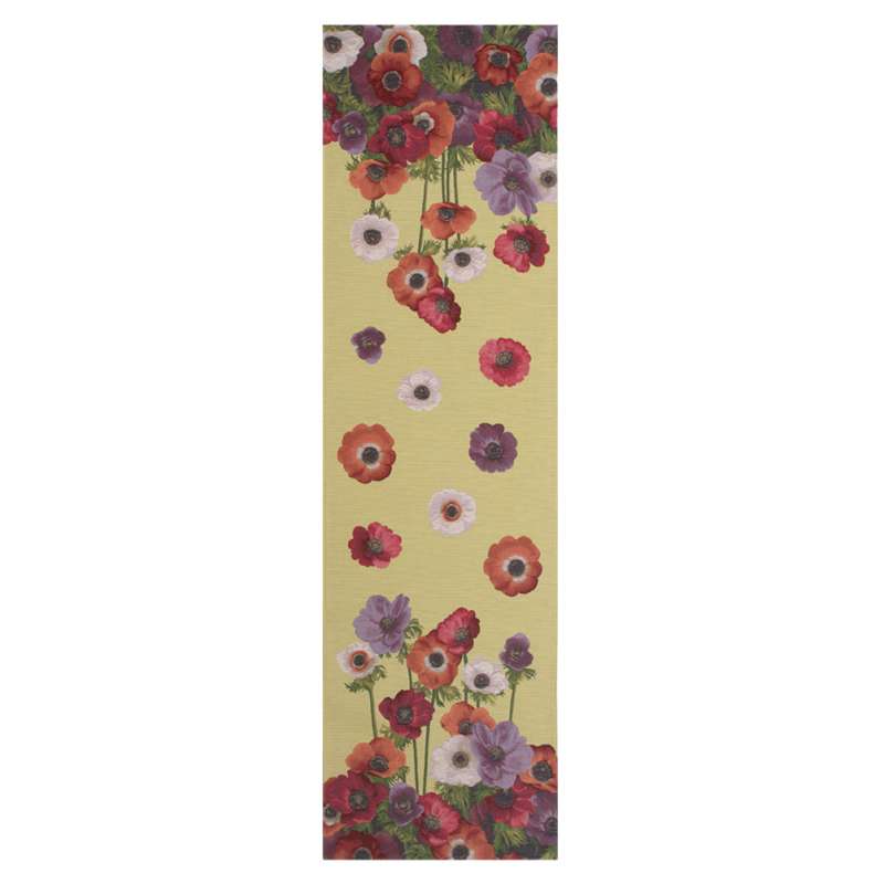Anemones Yellow Tapestry Table Linen