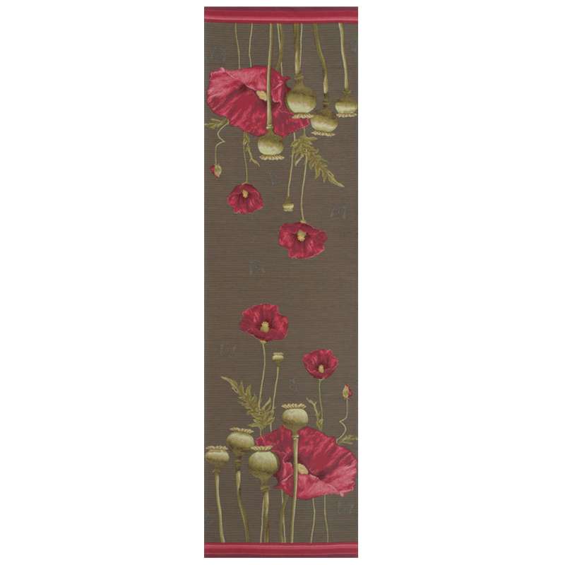 Poppy Gray  Tapestry Table Linen