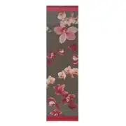 Pink Orchids Grey French Table Mat