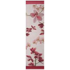 Pink Orchids White  Tapestry Table Linen
