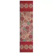 Kaleidoscope Red French Table Mat