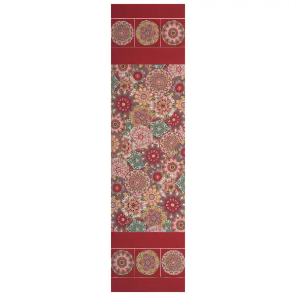 Kaleidoscope Red French Table Mat