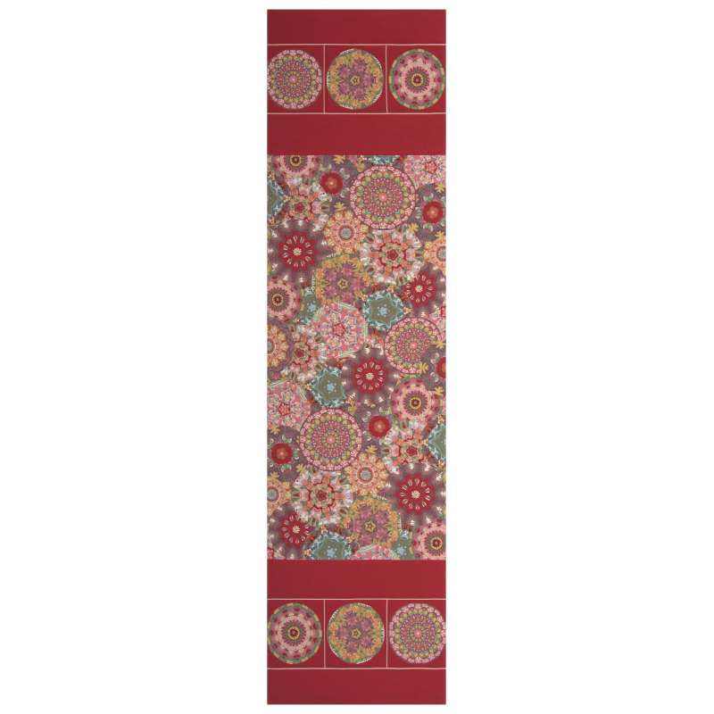 Kaleidoscope Red French Tapestry Table Runner