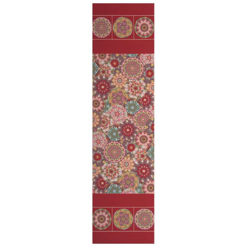 Kaleidoscope Red Tapestry Table Linen