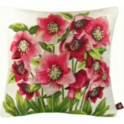 Hellebores White French Couch Cushion