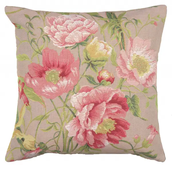 Peonies II Cushion - 19 in. x 19 in. Cotton by Charlotte Home Furnishings
