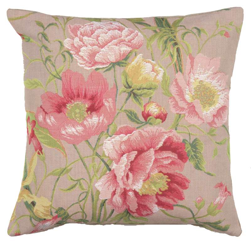 Peonies 2 French Tapestry Cushion