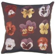 All over Pansies Decorative Tapestry Pillow