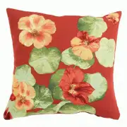 Nasturtium Red I French Couch Cushion