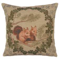 Squirrels French Tapestry Cushion