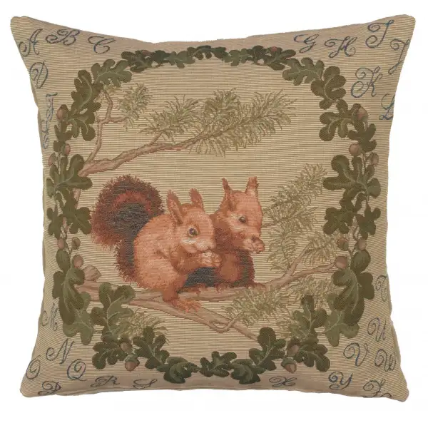 Squirrels French Couch Cushion