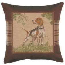 Dog Pointer Decorative Tapestry Pillow