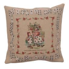 The Gardeners Alice In Wonderland Decorative Tapestry Pillow