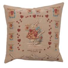 Heart Rabbit Alice In Wonderland Decorative Tapestry Pillow