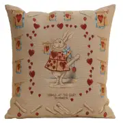 Heart Rabbit Alice In Wonderland Cushion