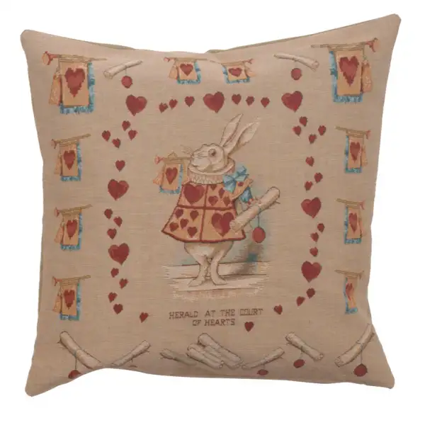 Heart Rabbit Alice In Wonderland Cushion