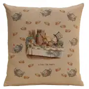 The Tea Party Alice In Wonderland Cushion