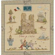 Paris Notre Dame French Tapestry Cushion