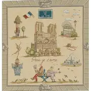 Paris Notre Dame French Couch Cushion