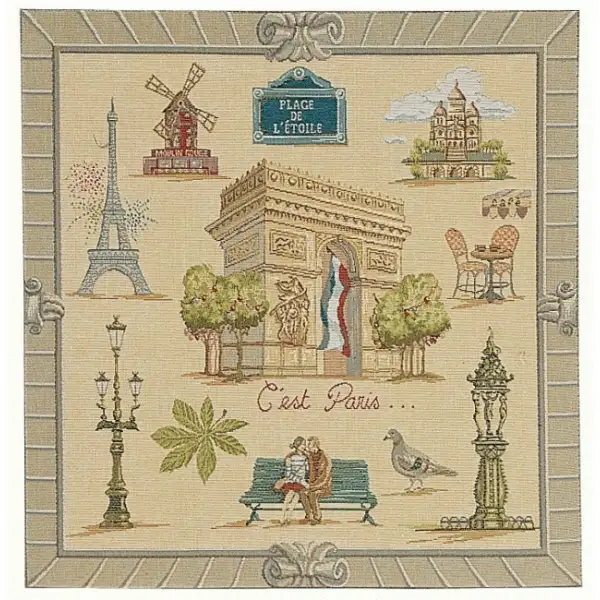 Paris Arc De Triomphe Cushion