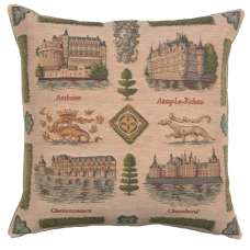 Loire's castle Decorative Tapestry Pillow