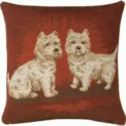 Dogs Dark  French Couch Cushion