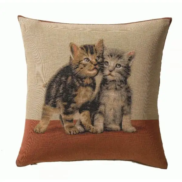 Two kittens I French Couch Cushion