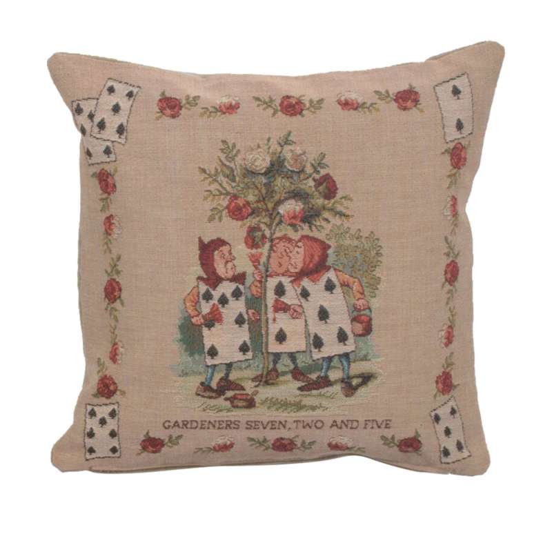 The Garden Alice In Wonderland French Tapestry Cushion