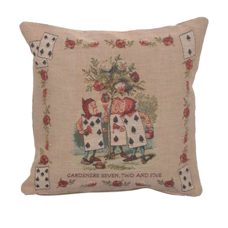 The Garden Alice In Wonderland Decorative Tapestry Pillow
