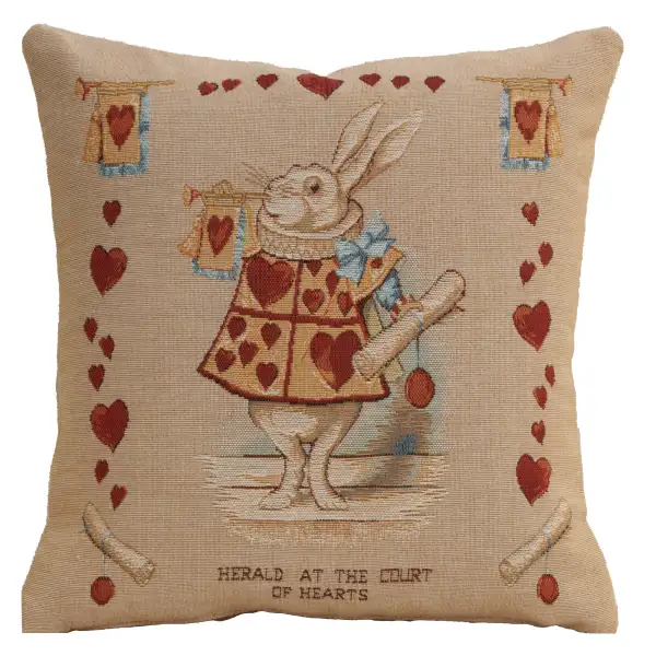 Heart Rabbit Alice In Wonderland I Cushion