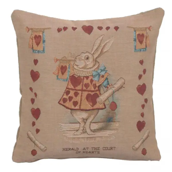 Heart Rabbit Alice In Wonderland I French Couch Cushion