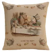 The Tea Party Alice In Wonderland I Cushion