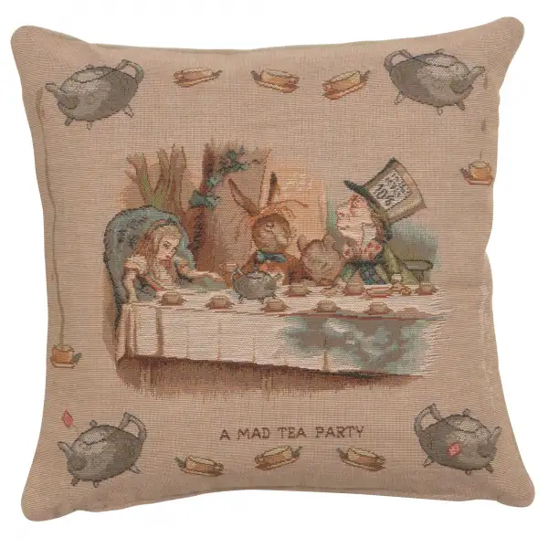 The Tea Party Alice In Wonderland I French Couch Cushion