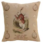 The Late Rabbit Alice In Wonderland I Cushion