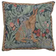 Rabbit As William Morris Right Small Cushion