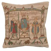 Bayeux Cathedral Cushion - 14 in. x 14 in. Cotton by Charlotte Home Furnishings