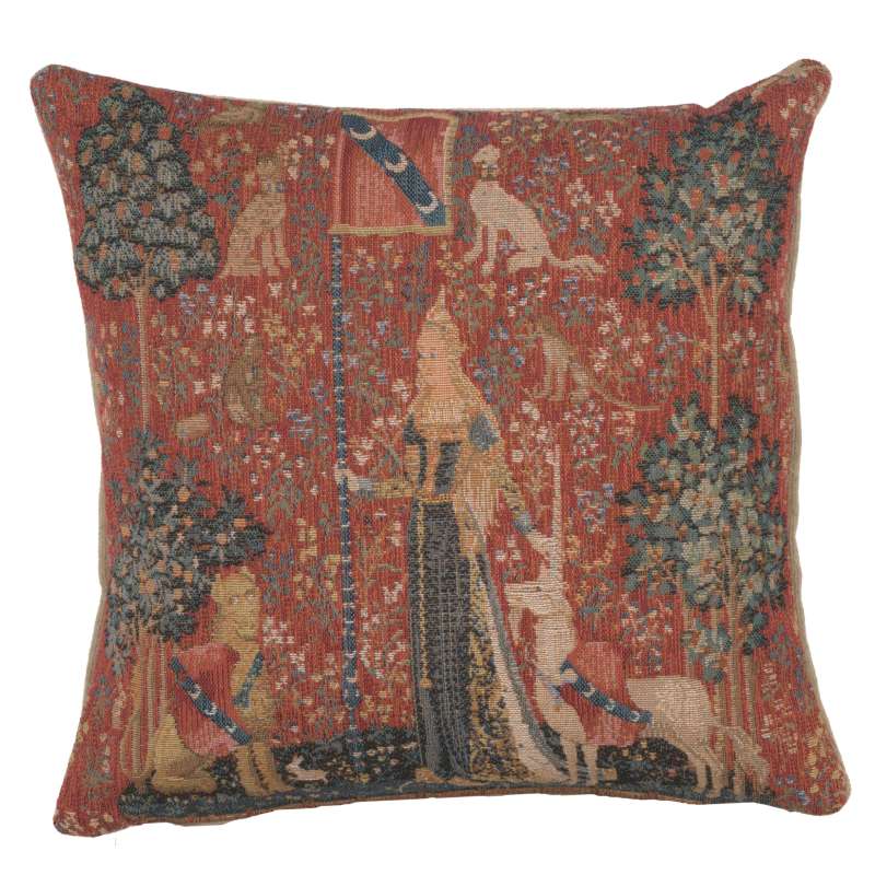 The Touch I Small French Tapestry Cushion