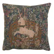 Licorne Captive II Cushion - 14 in. x 14 in. Cotton by Charlotte Home Furnishings