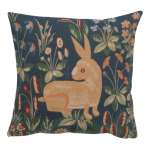 Rabbit in Blue II European Cushion Cover