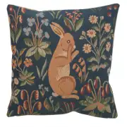 Medieval Rabbit Standing French Couch Cushion
