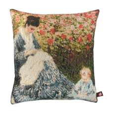 Camille et lenfant Decorative Tapestry Pillow