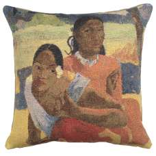 Gauguin 2 Young Ladies French Tapestry Cushion
