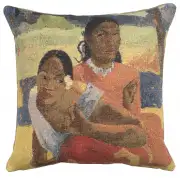 Gauguin 2 Young Ladies French Couch Cushion