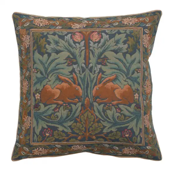 Brother Rabbit I Cushion - 19 in. x 19 in. Cotton by William Morris