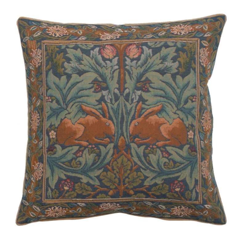 Brother Rabbit I Decorative Tapestry Pillow